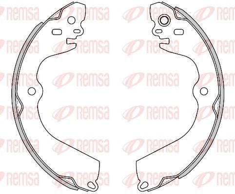 REMSA 4470.00 Brake Shoe