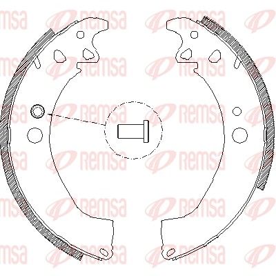 Brake Shoe REMSA 4502.00