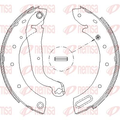 Brake Shoe REMSA 4513.00