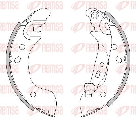 REMSA 4536.00 Brake Shoe