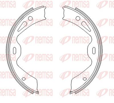 Brake Shoe, parking brake REMSA 4603.00