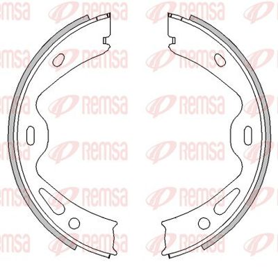 Brake Shoe, parking brake REMSA 4613.00