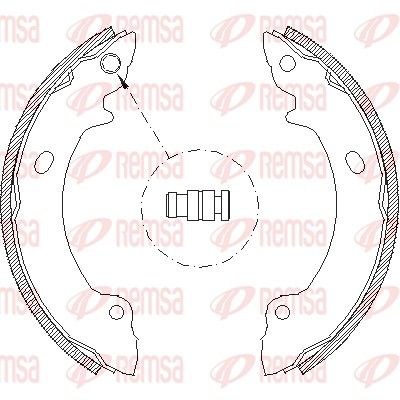 Brake Shoe REMSA 4632.00