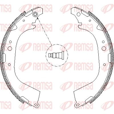 REMSA 4650.01 Brake Shoe