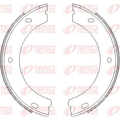 Brake Shoe, parking brake REMSA 4652.00