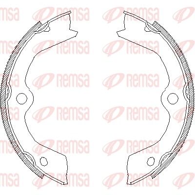 Brake Shoe, parking brake REMSA 4703.00