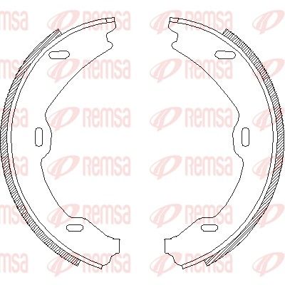 Brake Shoe, parking brake REMSA 4706.01