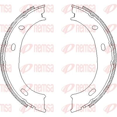 REMSA 4710.01 Brake Shoe, parking brake