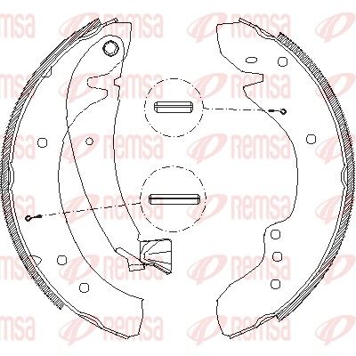 Brake Shoe REMSA 4718.00