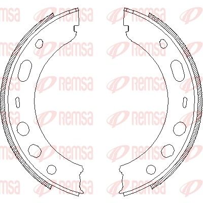 Brake Shoe, parking brake REMSA 4724.00