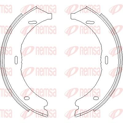 Brake Shoe, parking brake REMSA 4745.00