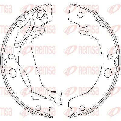 Brake Shoe, parking brake REMSA 4753.00