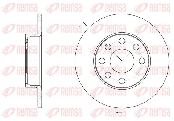 REMSA 6057.00 Brake Disc