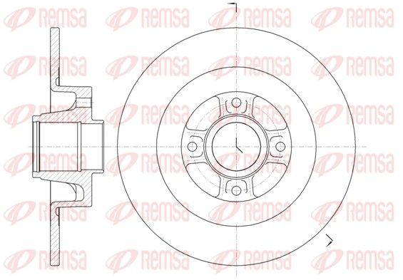 REMSA 61047.00 Brake Disc