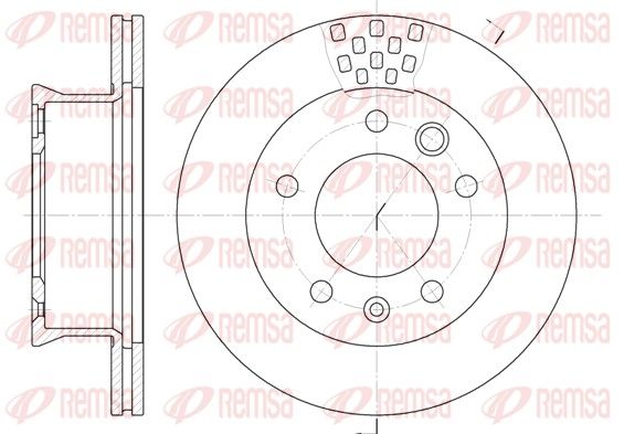 REMSA 6461.10 Brake Disc