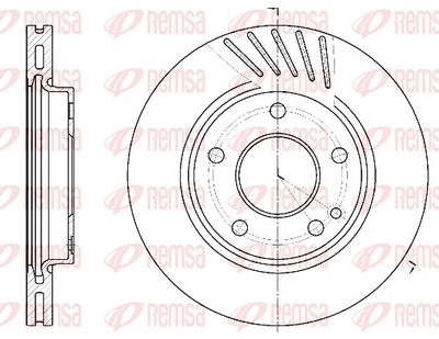 Brake Disc REMSA 6527.10