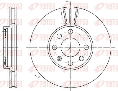 Brake Disc REMSA 6572.10