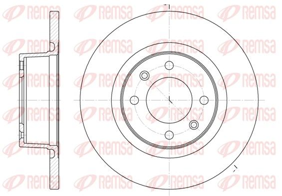 REMSA 6605.00 Brake Disc