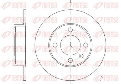 Brake Disc REMSA 6616.00