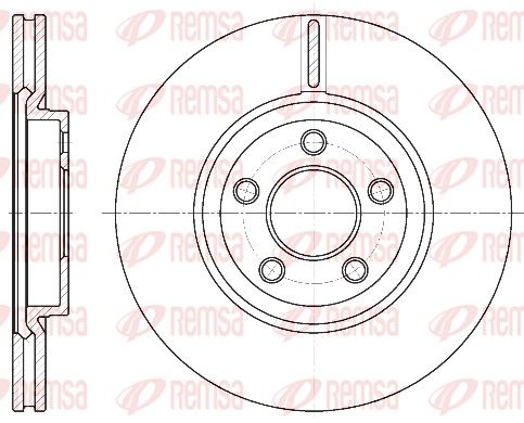 REMSA 6637.10 Brake Disc