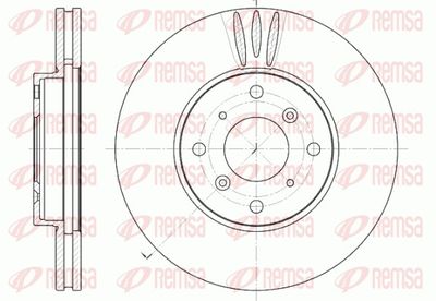 Brake Disc REMSA 6641.10