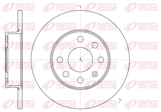 REMSA 6664.00 Brake Disc