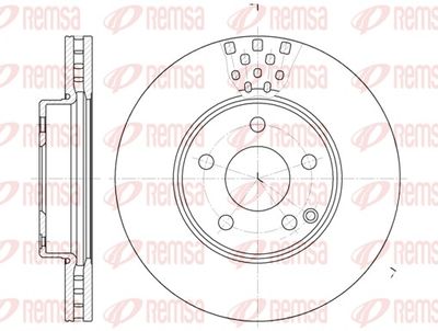 Brake Disc REMSA 6676.10