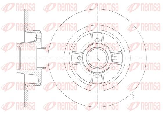 REMSA 6698.00 Brake Disc