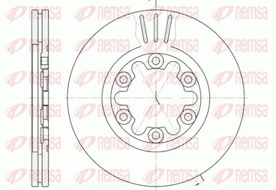 Brake Disc REMSA 6957.10