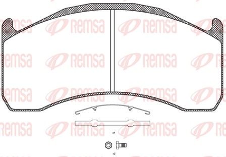 REMSA JCA 1072.00 Brake Pad Set, disc brake