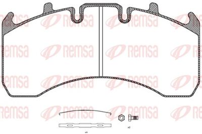 Brake Pad Set, disc brake REMSA JCA 1156.00