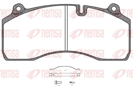 REMSA JCA 1306.00 Brake Pad Set, disc brake