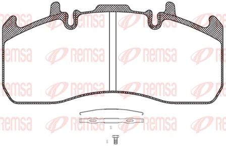 REMSA JCA 1317.00 Brake Pad Set, disc brake