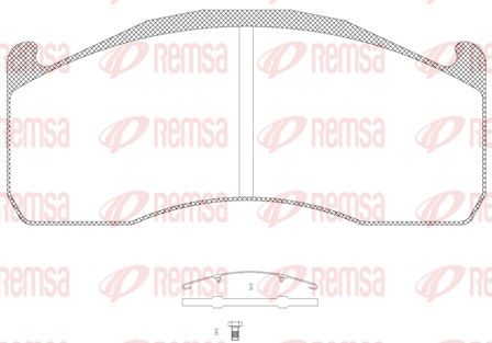 REMSA JCA 1328.00 Brake Pad Set, disc brake