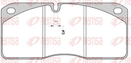 REMSA JCA 278.21 Brake Pad Set, disc brake