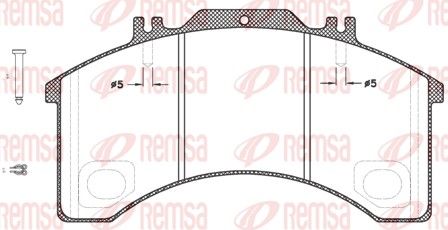 REMSA JCA 497.30 Brake Pad Set, disc brake