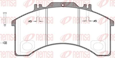Brake Pad Set, disc brake REMSA JCA 497.30