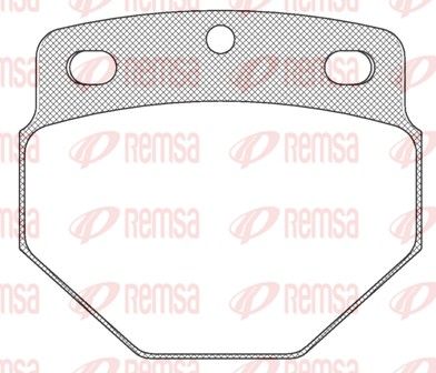 REMSA JCA 615.00 Brake Pad Set, disc brake