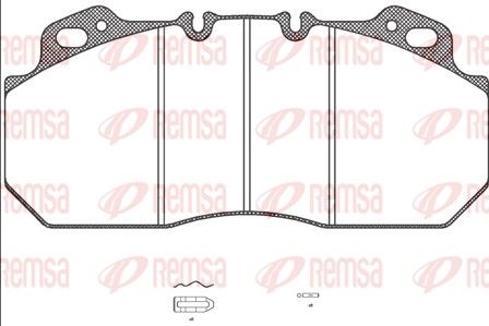 REMSA JCA 622.00 Brake Pad Set, disc brake