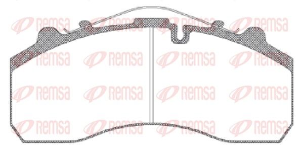 REMSA JCA 637.00 Brake Pad Set, disc brake