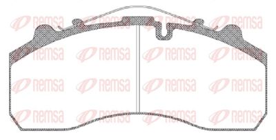 Brake Pad Set, disc brake REMSA JCA 637.00