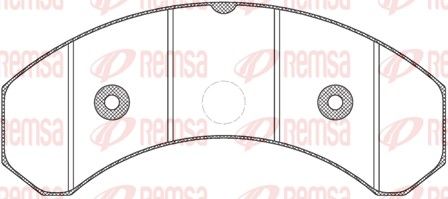 REMSA JCA 825.20 Brake Pad Set, disc brake