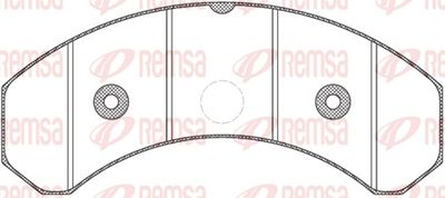 Brake Pad Set, disc brake REMSA JCA 825.20