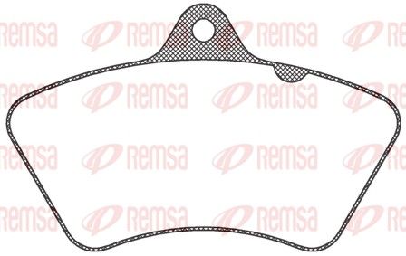 REMSA JCA 826.00 Brake Pad Set, disc brake