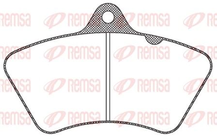 REMSA JCA 826.20 Brake Pad Set, disc brake