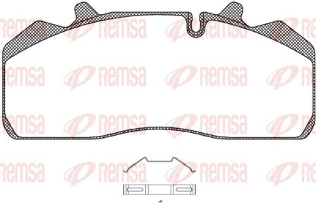 REMSA JCA 894.00 Brake Pad Set, disc brake