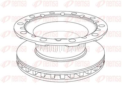 Brake Disc REMSA NCA1176.20