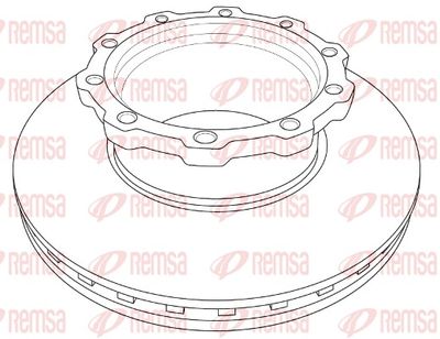 Brake Disc REMSA NCA1207.20