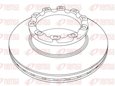 Brake Disc REMSA NCA1224.20