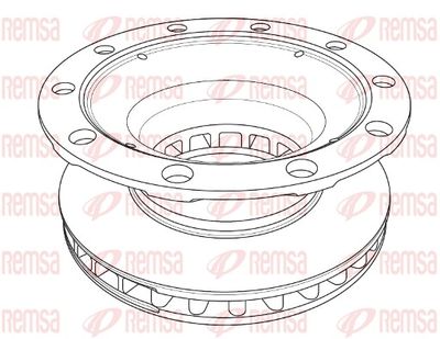 Brake Disc REMSA NCA1237.20